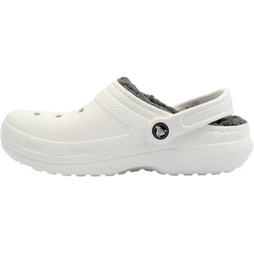 CROCS 203591 10M LINED CLOG - WHITE GREY